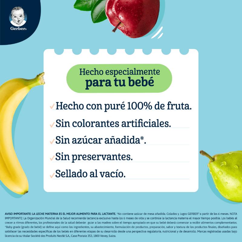 Gerber Pure Pera 113G - Farmacias Arrocha