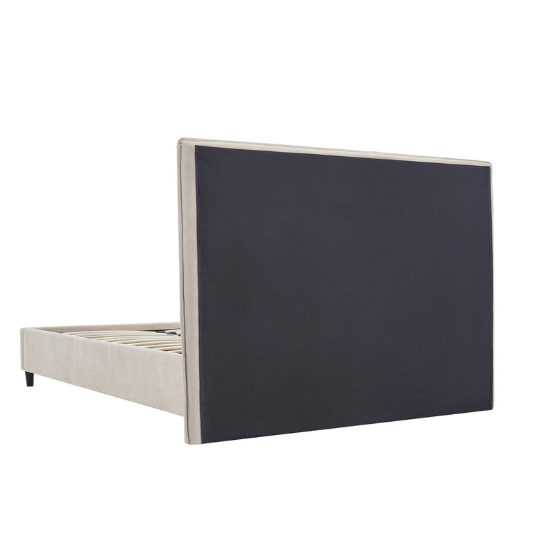 Cama tapizada con respaldar lineas Beige - Farmacias Arrocha