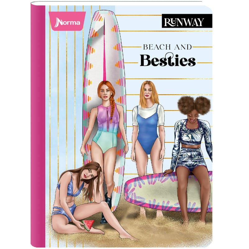 Norma Cuaderno Cosido Grande Raya Ancha 200 Pag Runway - Farmacias Arrocha