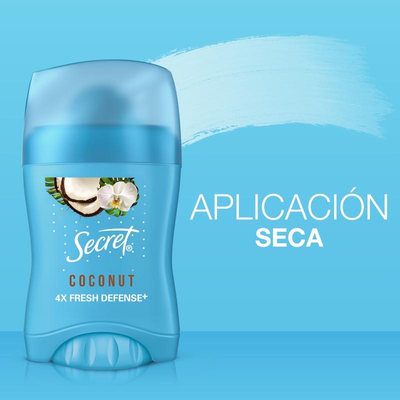 Barra Invisible Antitranspirante Secret Coconut 45 g - Farmacias Arrocha