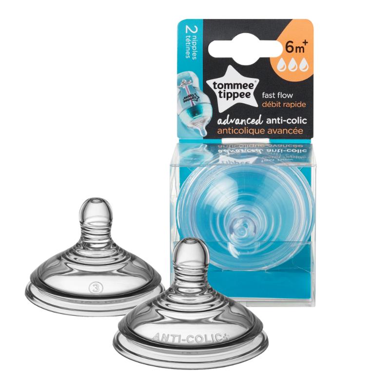 Tommee Tippee 2Pk Fast Flow Nipple - Farmacias Arrocha