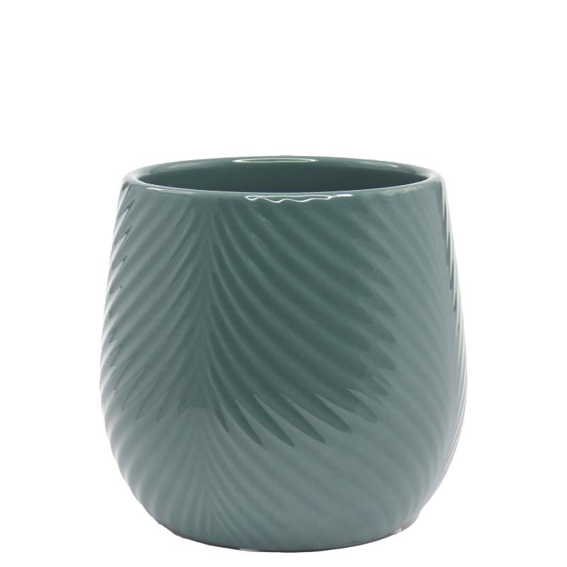 Pote De Ceramica Blue Grey 15.5 x 16cm - Farmacias Arrocha