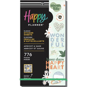 Happy Planner Apricot & Sage 30 Sheet Sticker Value Pack - Farmacias Arrocha