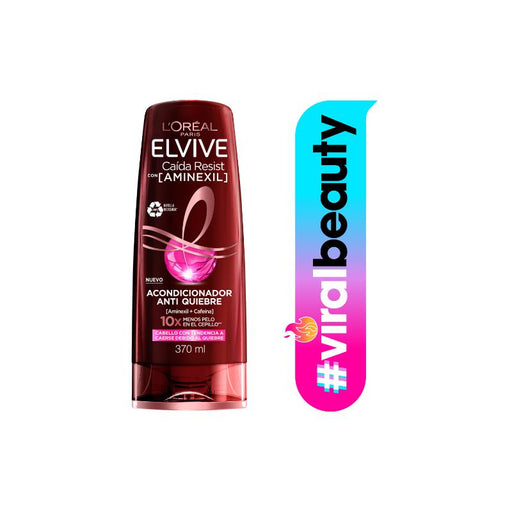 L´Oreal Paris Elvive Caida Resist Con (Aminexil) Acondicionador Anti Quiebre 370 Ml - Farmacias Arrocha