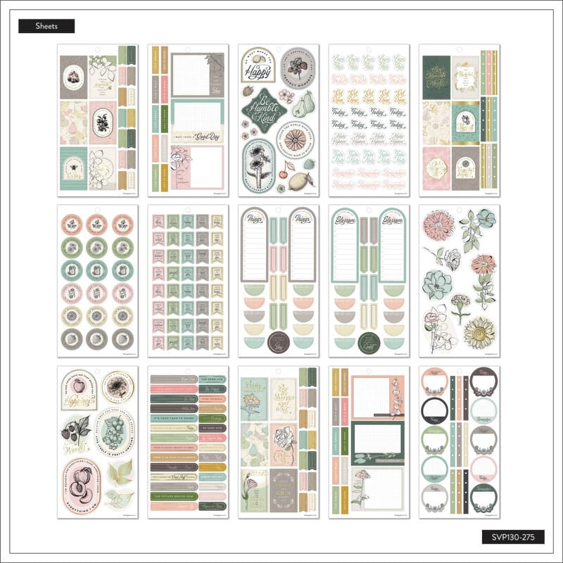 Happy Planner Modern Farmhouse 30 Sheet Sticker Value Pack - Farmacias Arrocha