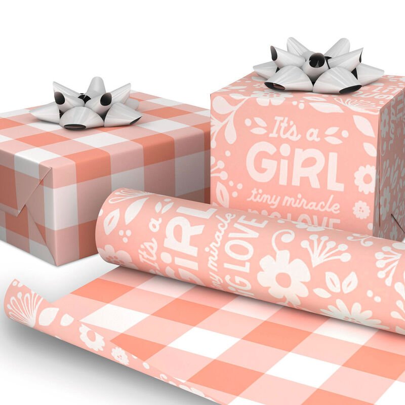 Hallmark Papel De Regalo Reversible Rosa 20Ft² - Farmacias Arrocha