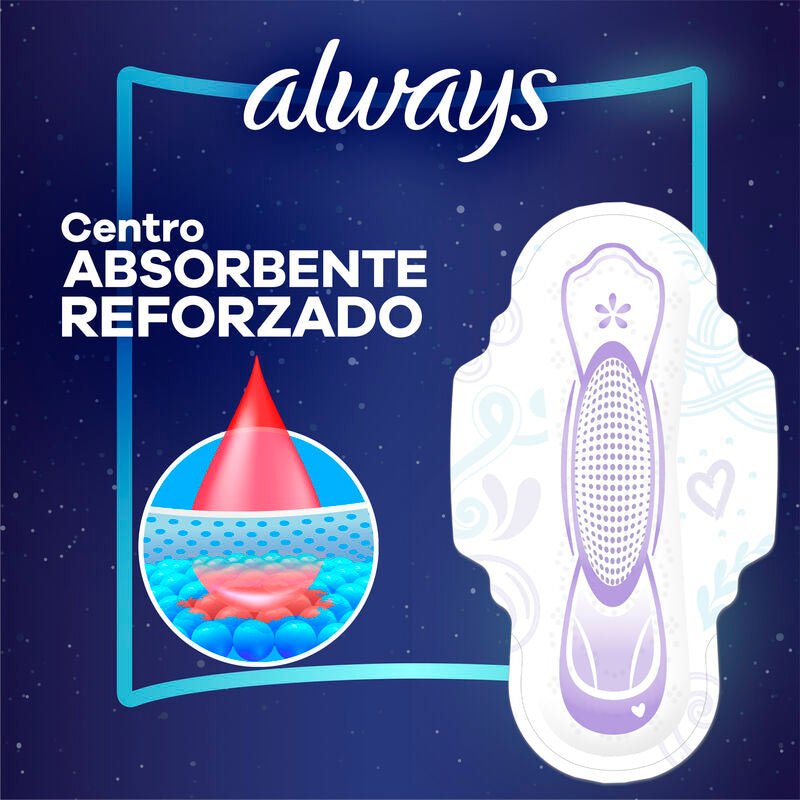Toallas Femeninas, Always Ultrafina Nocturna Suave 16 Unidades - Farmacias Arrocha
