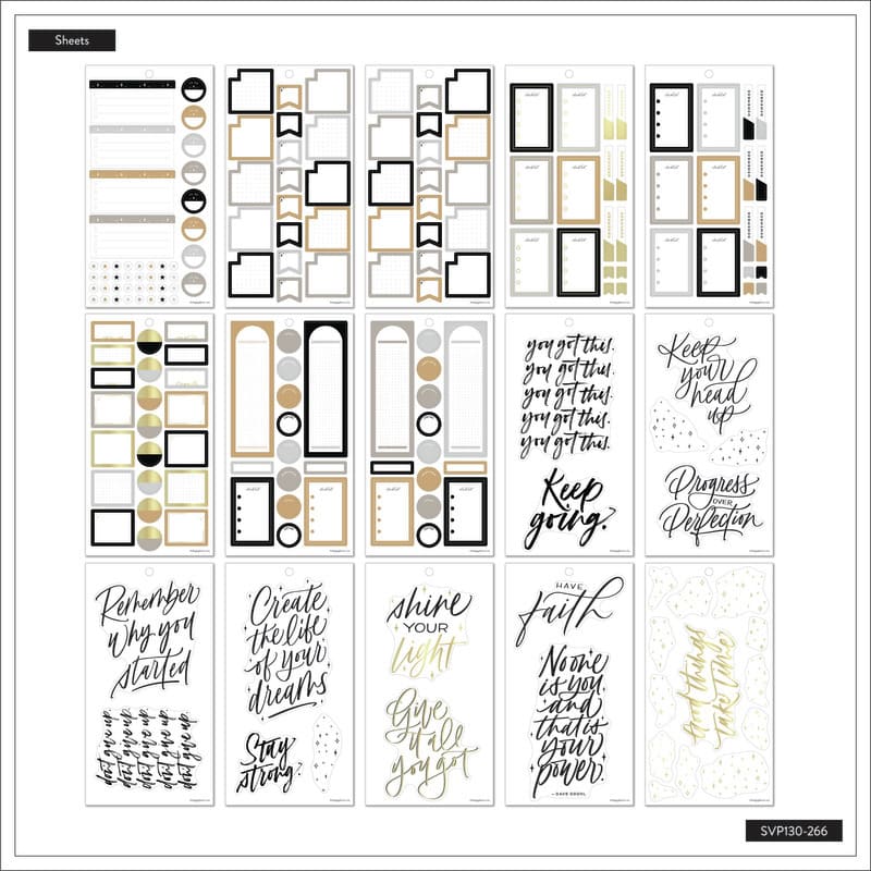 Happy Planner Bold & Free 30 Sheet Sticker Value Pack - Farmacias Arrocha