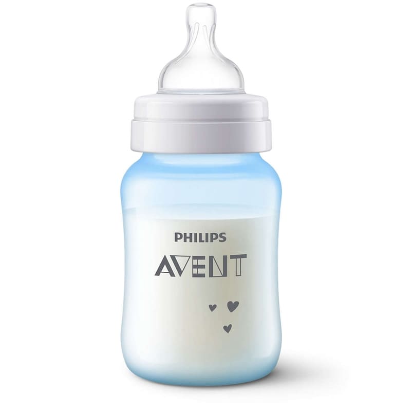 Avent Biberon Anticolico Decorado Azul 9Oz - Farmacias Arrocha