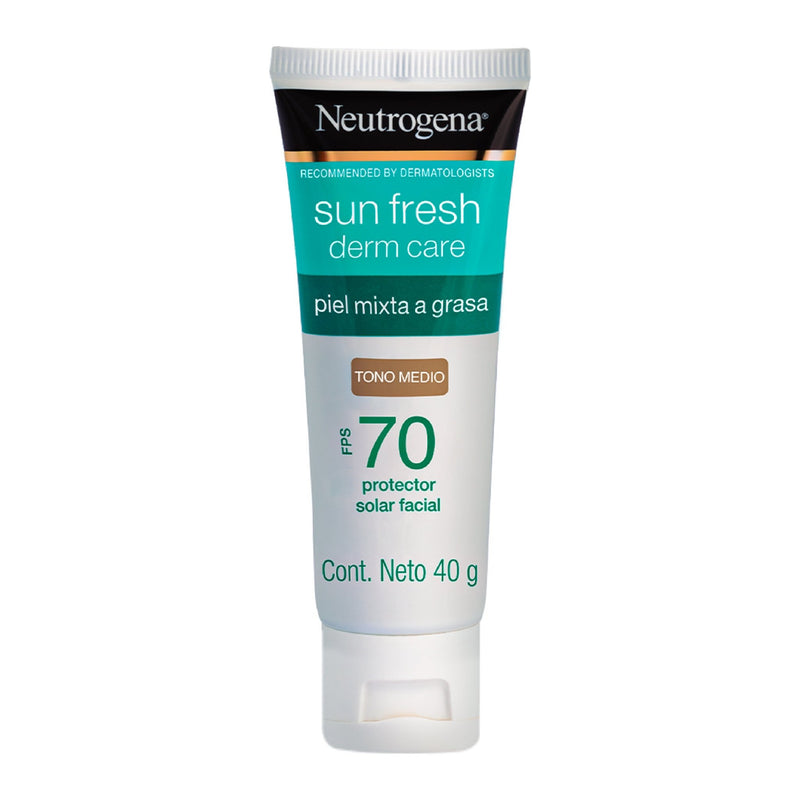 Neutrogena Sun Fresh Derm Care Protector solar facial Tono Medio FPS 70 40gr - Farmacias Arrocha