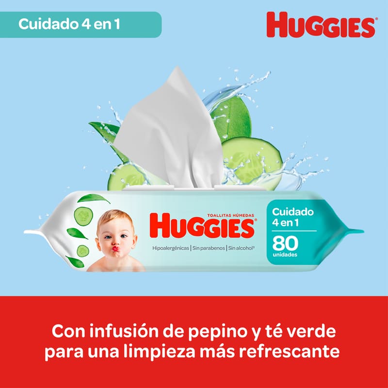 Toallas Húmedas Huggies One & Done 80U - Farmacias Arrocha