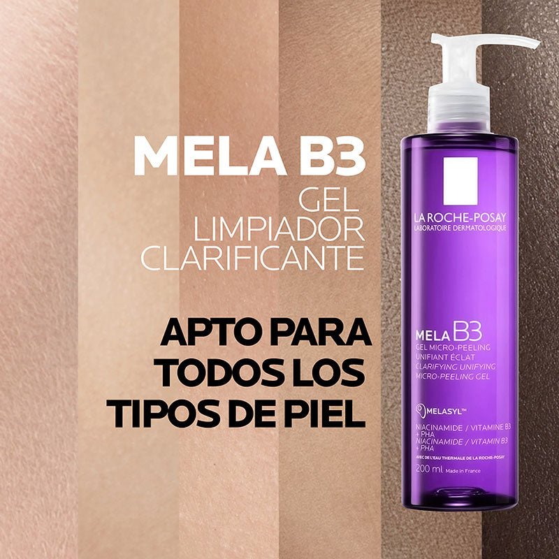 La Roche Posay Mela B3 Gel Limpiador Microexfoliante unificador 200ml - Farmacias Arrocha