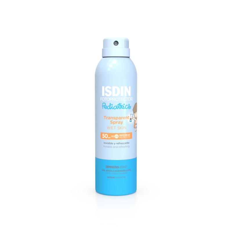 Isdin Fotoprotector Transparent Spray Wet Skin Spf50 250Ml - Protector Solar Corporal Para Niños - Farmacias Arrocha