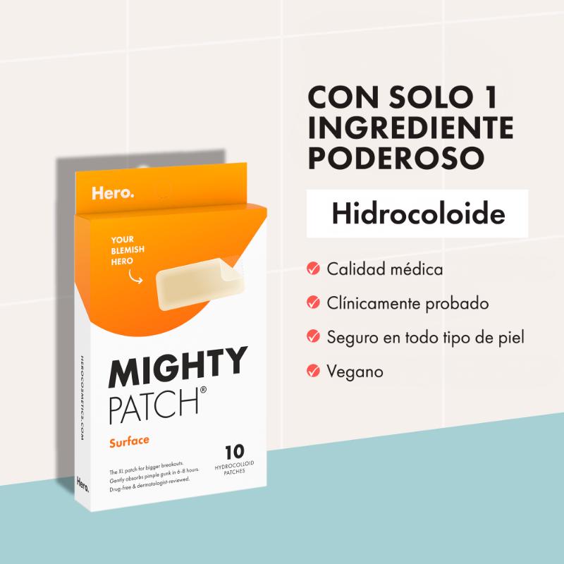 Hero Mighty Patch Surface Para Acné 10 Unds - Farmacias Arrocha
