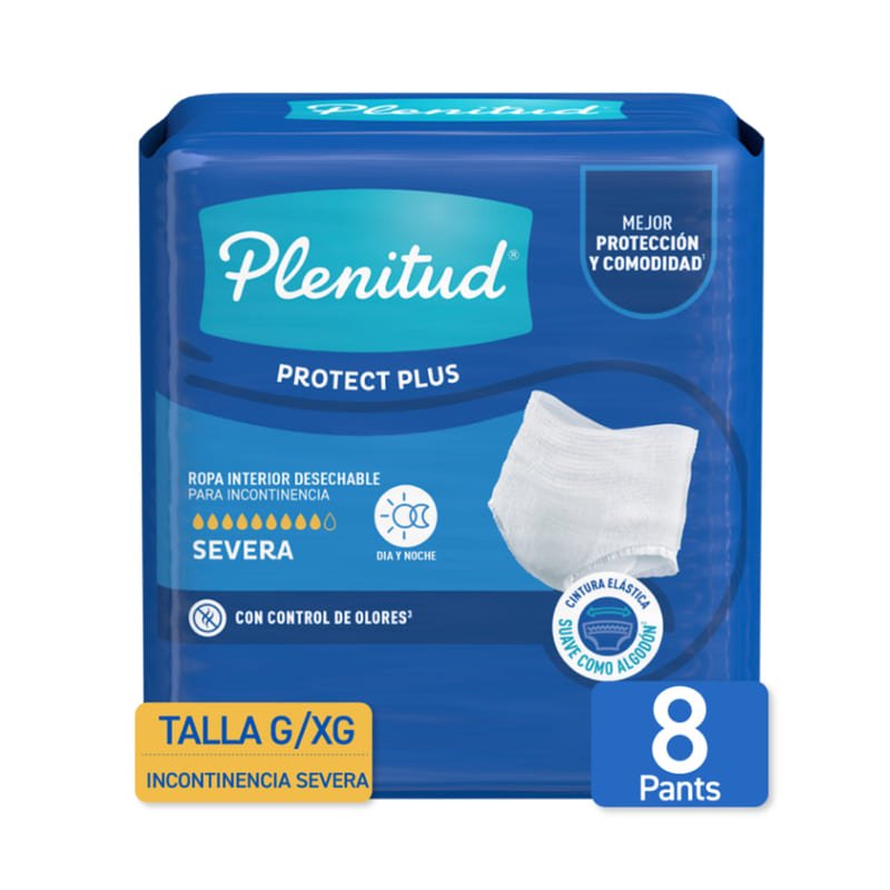 Ropa Interior Desechable Adulto Plenitud Protect Plus G/XG 8U - Farmacias Arrocha