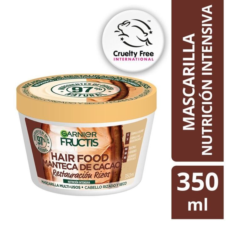 Garnier Mascarilla De Reparación De Rizos Hair Food Manteca De Cacao 350Ml - Farmacias Arrocha
