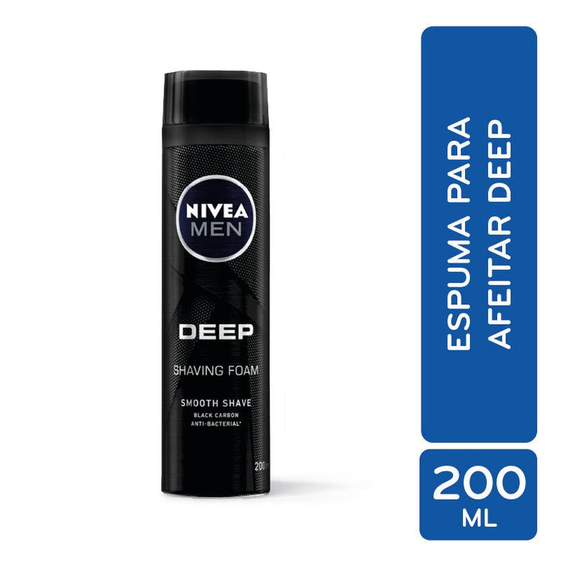 Nivea Shaving Foam Deep 12/200 Ml - Farmacias Arrocha