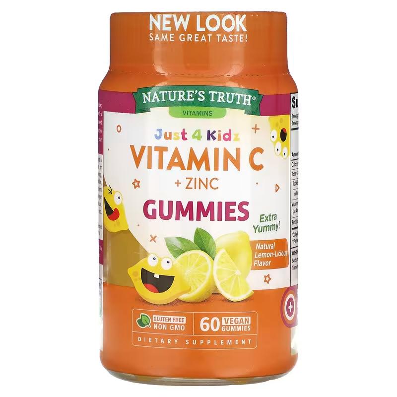 Nature'S Truth Kids Vitam.C +Zinc Echinacea 60 Veg.Gum - Farmacias Arrocha