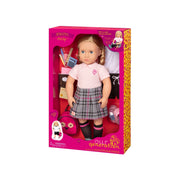 Muñeca Escolar Hally Articulada de 18” con Libro de Historias - Farmacias Arrocha