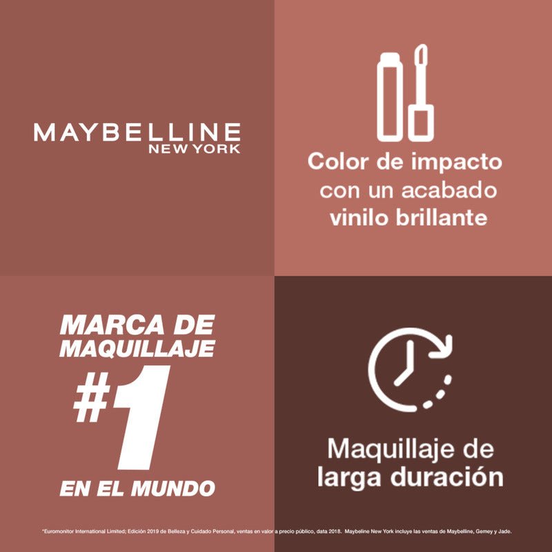 Labial Líquido Maybelline Ny Vinyl Ink Nudes - Farmacias Arrocha