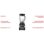Licuadora Pulverix B+D Negro BL1140MB - Farmacias Arrocha