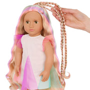 Tessie Trenza Mágica – Muñeca de 18” con Cabello Extensible - Farmacias Arrocha