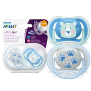 Avent 2 Chupetes Ultra Air 6 - 18M Mix / Patitas & Oso - Farmacias Arrocha