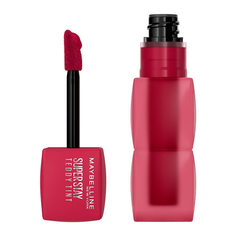 Tinta de Labios Maybelline SuperStay Teddy Tint 50 Wild at heart 5 ml - Farmacias Arrocha