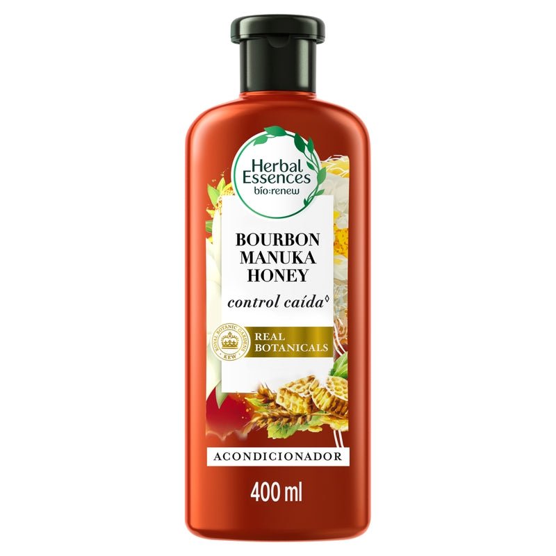 Acondicionador Herbal Essences Bio:renew Bourbon Manuka Honey 400 ml - Farmacias Arrocha