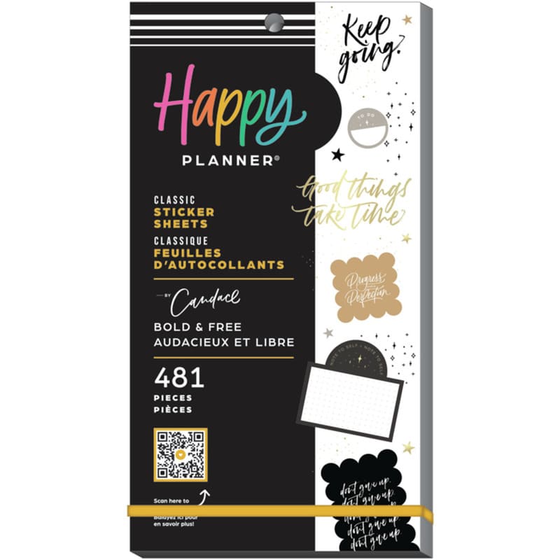 Happy Planner Bold & Free 30 Sheet Sticker Value Pack - Farmacias Arrocha
