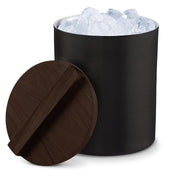 Cubeta De Acero Inox. para Hielo Con Cubierta De Madera - Farmacias Arrocha