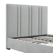 Cama con respaldar en líneas verticales Natural - Farmacias Arrocha