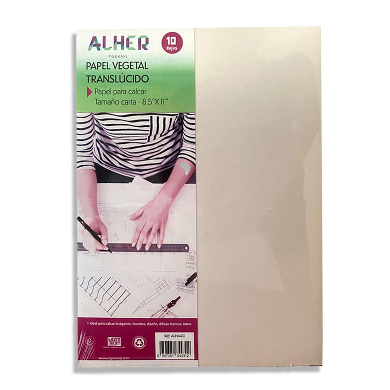 Alher Papel Vegetal Traslucido Para Calcar 10H - Farmacias Arrocha
