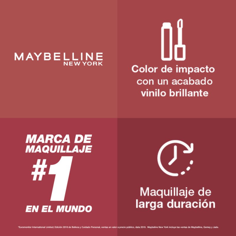 Labial Líquido Maybelline Ny Vinyl Ink Nudes - Farmacias Arrocha