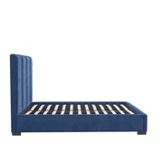 Cama con respaldar en líneas verticales Dk. Blue - Farmacias Arrocha