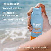 Isdin Fotoprotector Transparent Spray Wet Skin Spf50 250Ml - Protector Solar Corporal Para Niños - Farmacias Arrocha