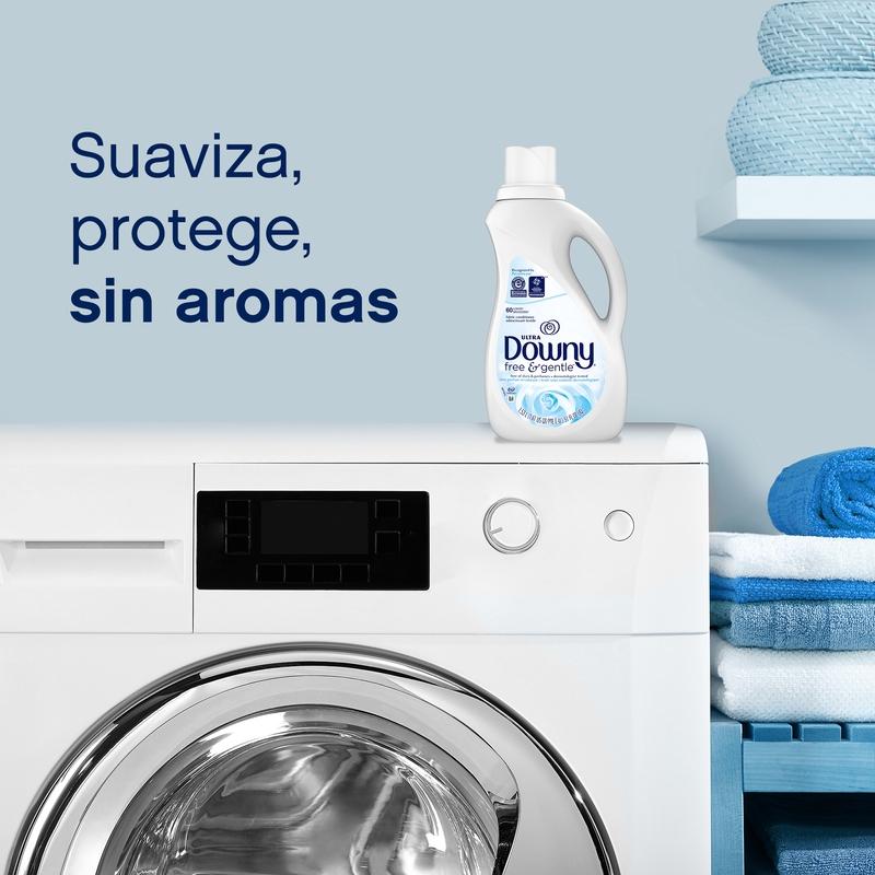 Suavizante Downy Free & Gentle, Para Pieles Sensibles, 1.31L - Farmacias Arrocha