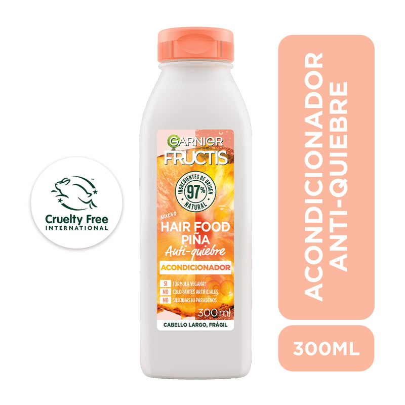 Acondicionador Anti - Quiebre Garnier Fructis Hair Food Piña GARNIER FRUCTIS 300 Ml - Farmacias Arrocha
