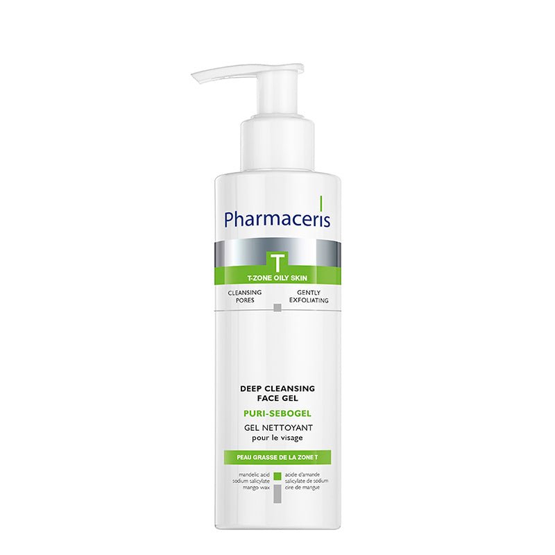 Pharmaceris T Puri - Sebogel Gel facial de limpieza profunda 190 ml - Farmacias Arrocha
