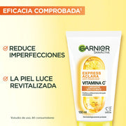Garnier Express Aclara Gel Limpiador Vitamina C 150 ml - Farmacias Arrocha