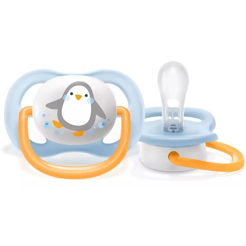 Avent 1 Chupete Ultra Air 0 - 6M / Boy Penguin - Farmacias Arrocha