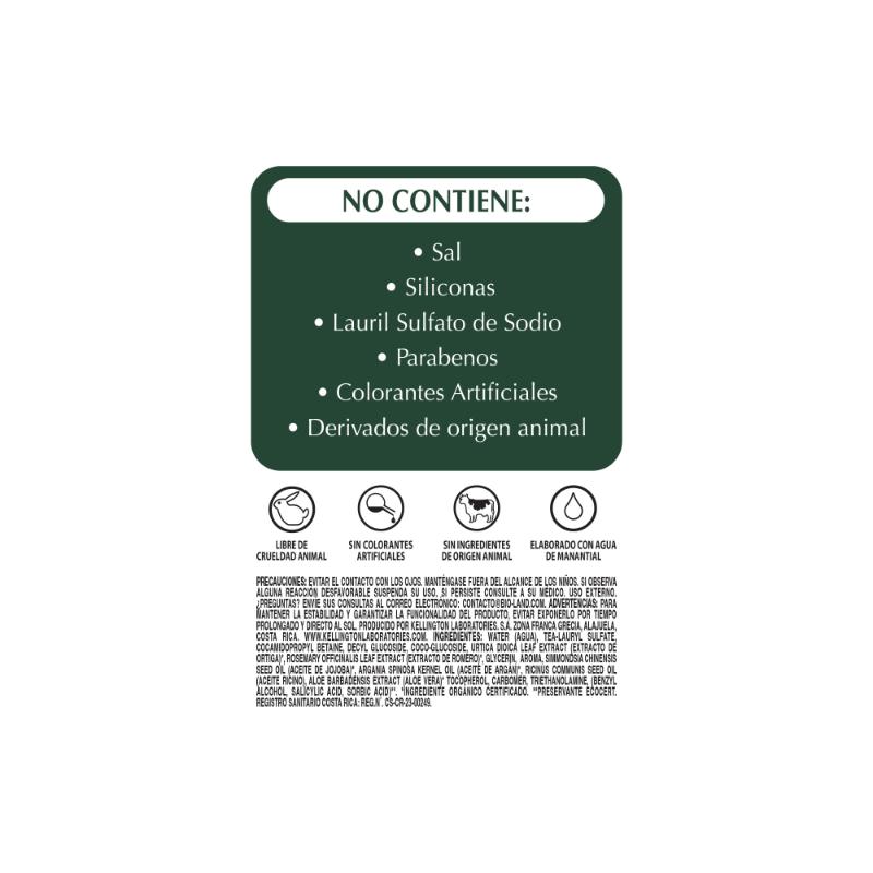 Bioland Shampoo Forticador Ortiga 400Ml - Farmacias Arrocha