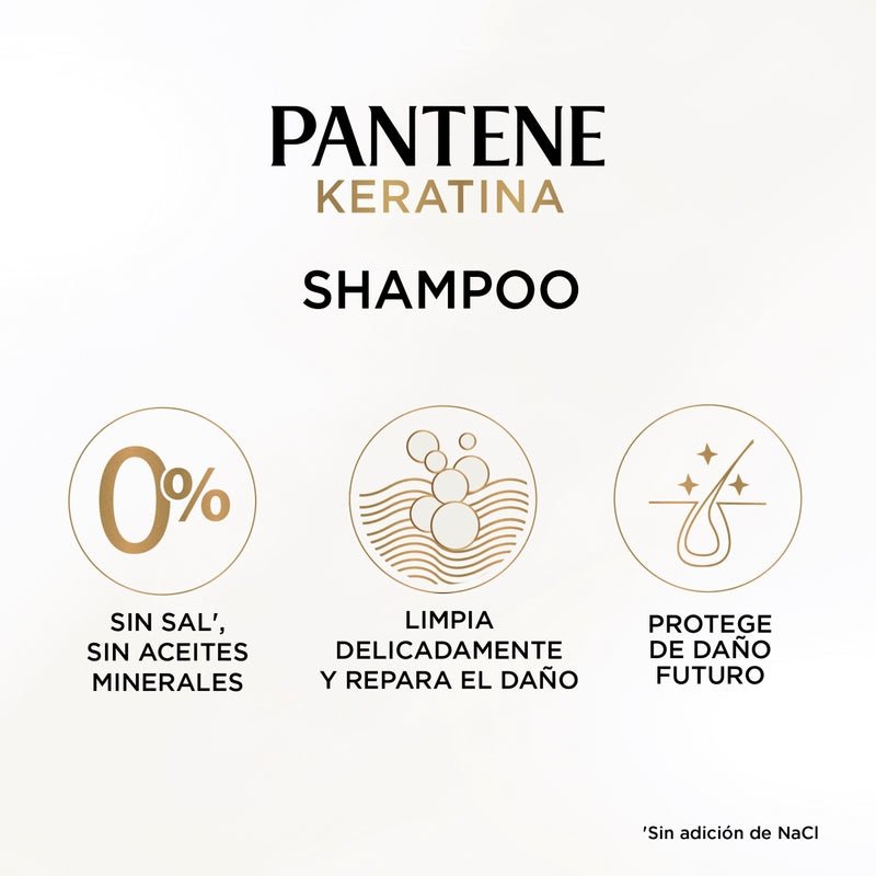 Shampoo Reparador Pantene Pro - v Miracles Keratina Repara Y Protege 510 ml - Farmacias Arrocha