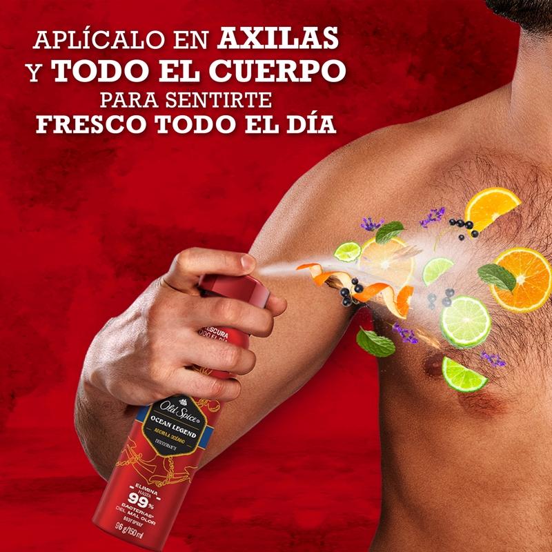 Desodorante Body Spray Old Spice Ocean Legend 96 g/150 ml - Farmacias Arrocha