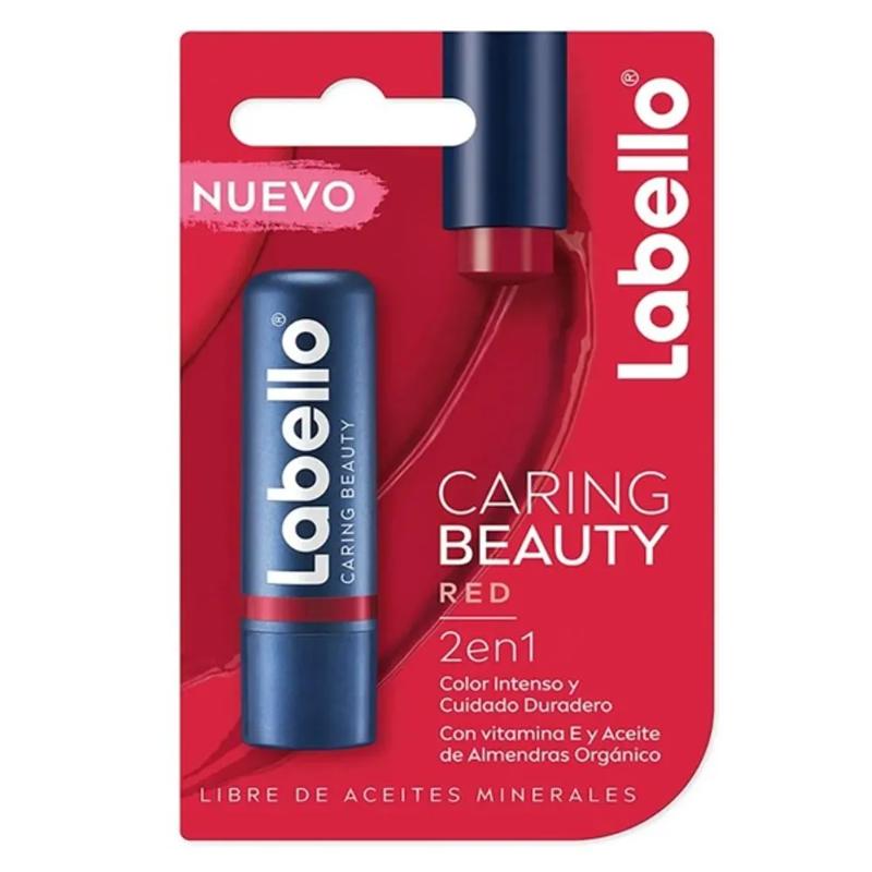 Labello Caring Red 12/4.8G - Farmacias Arrocha