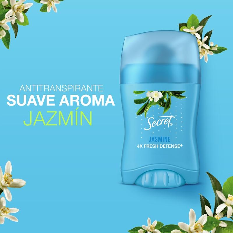 Barra Invisible Antitranspirante Secret Jasmine 45 g - Farmacias Arrocha