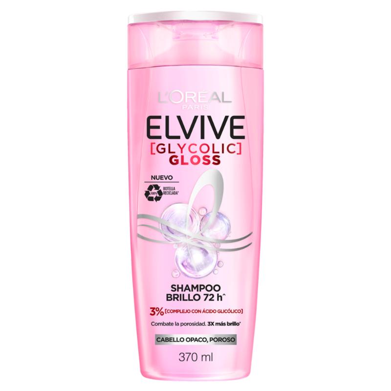 Shampoo L'Oreal Paris Elvive Glycolic Gloss 370 Ml - Farmacias Arrocha