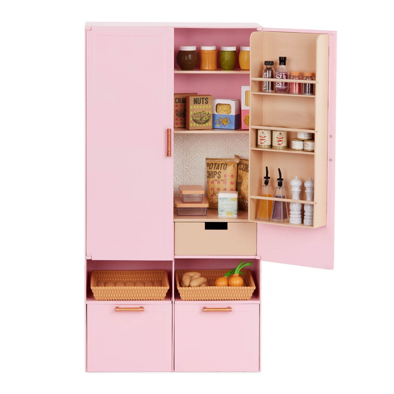 Despensa Rosa – Set de Cocina de 51 Piezas para Muñeca de 18” - Farmacias Arrocha