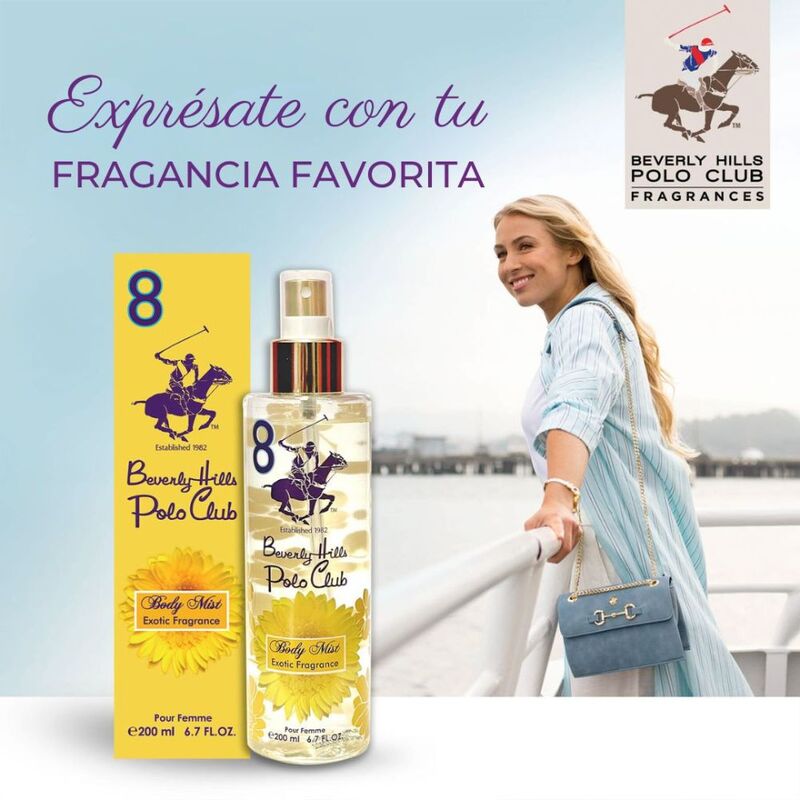 Beverly Hills Polo Club Women Body Mist 8 BL 200ML - Farmacias Arrocha