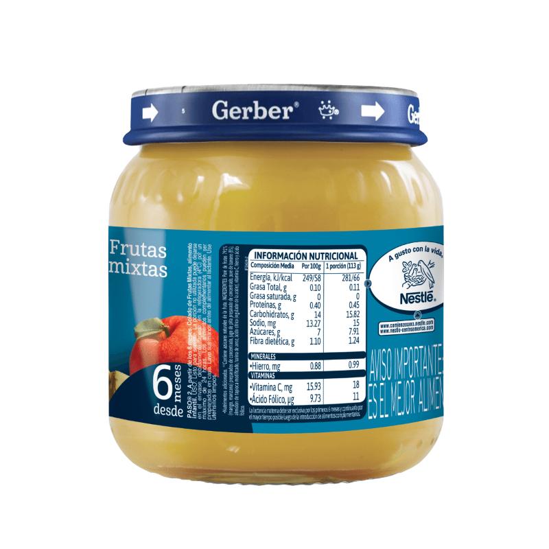Gerber P2 Frutas Mixtas Classic 113G - Farmacias Arrocha